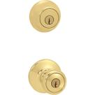 Door Lock Combo Kwikset 690 Tylo Entry Knob e Deadbolt, pacote com 6