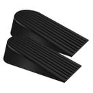 Door Stopper Talkfun Big Heavy Duty Rubber, 2 pacotes pretos