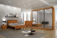 Dormitório Casal 5Pçs 3 Portas Espelhado Prime - Arbo Design