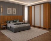 Dormitório casal Ripado completo Premium Arbo Design
