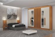 Dormitorio Casal Ripado Espelho 2Pçs Mirage - Arbo Design