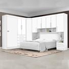 Dormitório Completo Georgia J&a Branco Para Cama Box Casal