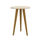 Dormitório Completo Infantil Theo 2 Portas, Cômoda 6 Gavetas, Berço e Mesa de Canto com Pés Amadeirado - Reller Móveis