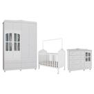 Dormitório Infantil Elô Janelas Guarda Roupa, Cômoda e Berço - Móveis Peroba Dormitório Infantil Elô Janelas Guarda Roupa, Cômoda e Berço - Móveis Peroba