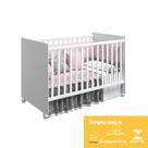 Dormitório Infantil Lívia Guarda Roupa, Cômoda e Berço Mel Branco - Phoenix Baby