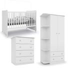 Dormitorio Infantil New Baby Branco - Batrol Móveis
