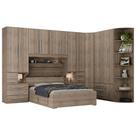 Dormitório Queen Size Sem Cama 1222S Castanho
