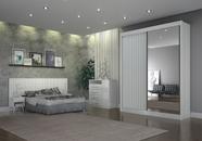 Dormitório Solteiro Ripado Espelho 3Pçs Milano - Arbo Design Dormitório Solteiro Ripado Espelho 3Pçs Milano - Arbo Design