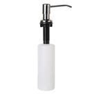 Dosador Cromado Porta Sabonete Liquido Embutir p/ Bancada Cromada ARE-DS01-AB