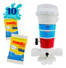 Dosador De Cloro Automático 2kg + 10 Un Pastilha De Cloro