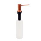 Dosador de Sabão Tramontina Aço inox Rose Gold com Recipiente Plástico 500 ml com revestimento PVD