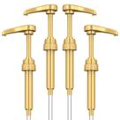 Dosador de xarope Neosoge 4 unidades dourado para garrafas de 750 ml