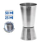 Dosador Duplo Inox Coquetel Utensilio Medidor Bebida Drink