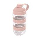 Dosador Leite Em Pó Gire E Trave 3 Potes 465 ML Rosa - Plasútil