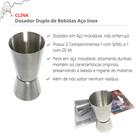 Dosador Medidor Duplo De Bebidas Inox Coquetel Drinks Bartender Dosador Medidor Duplo De Bebidas Inox Coquetel Drinks Bartender