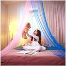 Dosel para Cama Bollepo para Niñas con Estrellas Brillantes y Tema Arcoíris Dosel para Cama Bollepo para Niñas con Estrellas Brillantes y Tema Arcoíris