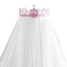 Dossel Docel Mosquiteiro Berço Americano Nacional Menina Rosa Veu Rede Tela Cortinada Filo Tule Bebe Coroa
