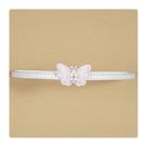 Dossel Dorsel de Parede Borboleta Jardins Perola Branca MDF