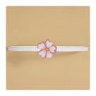 Dossel Dorsel de Parede Flor Rosa Jardins Perola Branca MDF