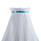 Dossel Mosquiteiro Parede Berço Americano Infantil Quarto Bebe Liso Simples Azul Claro Basico