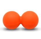 Double Ball D1Fitness Bola de Massagem Laranja 13cm