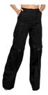 DOUTORAS MODAS Calça Cargo Sarja Wide Leg 8505