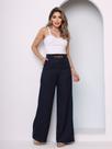 Doutoras Modas Calça de Linho Pantalona Anastácia Acompanha Cinto 0828