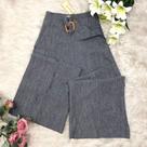 Doutoras Modas Calça Pantalona de Linho 8423