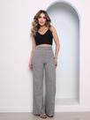 Doutoras Modas Calça Pantalona Xadrez Estilo Casual Cintura Alta Coleção Nova P120