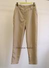 Doutoras Modas- Calça Reta Feminina Cintura Alta Com Bolsos Laterais Twill 91110