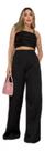 DOUTORAS MODAS Conjunto Alfaiataria Calça e Cropped 6417 Estilo Elegante
