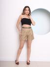 DOUTORAS MODAS Short Feminino em Gabardine Cintura Alta da Coleção Nova G173