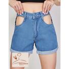 Doutoras Modas Shorts Jeans com Detalhe 9200