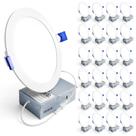 Downlight LED embutido Ensenior 6" dimerizável 12W 120V 6000K