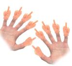 DR DINGUS Mãos de Dedo 10 Mini Bonecos de Dedo com Gesto Obsceno DR DINGUS Mãos de Dedo 10 Mini Bonecos de Dedo com Gesto Obsceno