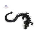 Dragão Articulado 35cm - Fidget Toy Brinquedo Flexível e Decorativo