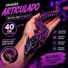 Dragão Articulado Crystal PLA Silk Dual Color 40 cm Brinquedo Sensorial Premium
