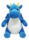 Dragão De Pelúcia Fofo Boneco Macio Infantil Para Presente Azul