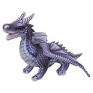 Dragão De Pelúcia Realista 40cms - Roxo