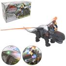 Dragao Mitologico Com Som E Luz + Boneco A Pilha 45x42x22cm - Oem