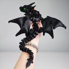 Dragon Toy WUQIREN impresso em 3D com asas articuladas