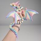 Dragon Toy WUQIREN impresso em 3D com asas articuladas
