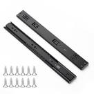 Drawer Slides Ravinte Soft Close 22 polegadas, 10 pares, pretos