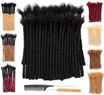 Dreadlock Extensions DAIXI 60 fios, cabelo humano 100% real