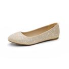 DREAM PAIRS Sapatilhas de Balé com Strass Douradas 38.5