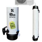 Dreno Coletor de Água p/ Ar Condicionado 5L 65cm Mármore Branco
