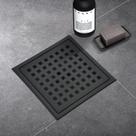 Dreno de chuveiro kuaisailsk 15cm Square Matte Black SUS304