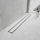 Dreno de chuveiro linear Elefloom 61 cm em aço inoxidável 304