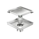 Dreno de chuveiro Neodrain 15 cm quadrado escovado em aço inoxidável 304 Dreno de chuveiro Neodrain 15 cm quadrado escovado em aço inoxidável 304