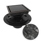 Dreno de chuveiro WEBANG 10cm Square Bronze SUS304 Steel
